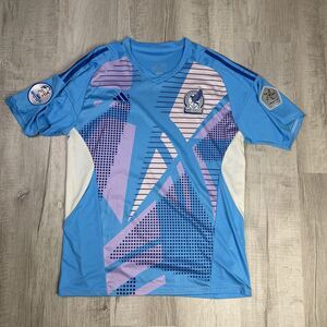 Mexico Copa America 2024 Blue Goalkeeper Jersey Large Rare Ochoa Corona Soccer R